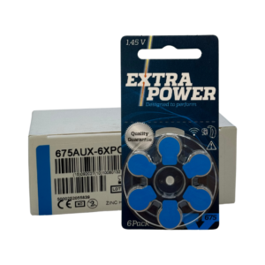 Extra Power – BEST BUY 10 Packs Size 675 (Blue 675A) 60 Batteries